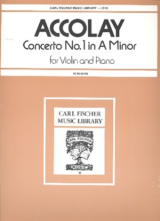 Concerto a minor no.1 for violin and piano