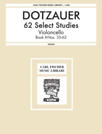 Justus Dotzauer 62 Select Studies, for Violoncello Violoncello