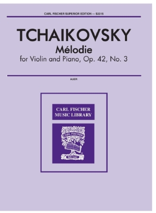 Melodie op.42,3 for violin and piano