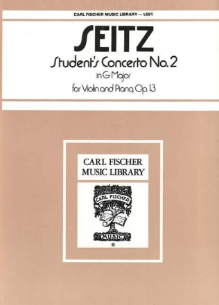 Student's Concerto g minor no.2 op.13 for violin and piano