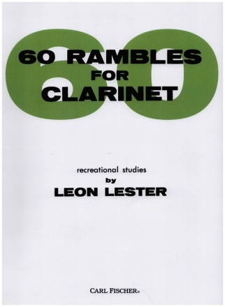 60 RAMBLES RECREATIONAL STUDIES FOR CLARINET