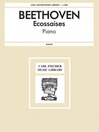 Ludwig van Beethoven Ecossaises Klavier Solostimme