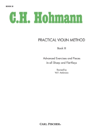 Christian Hohmann Practical Violin Method - Book III Violine
