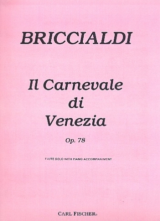 Il carnevale di Venezia op.78 for flute and piano