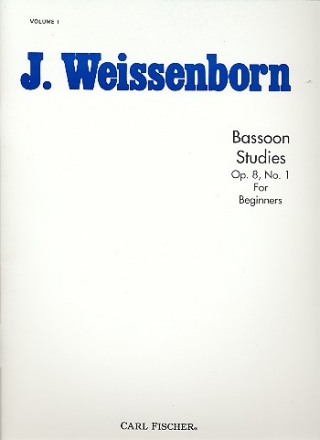 Bassoon Sudies for beginners op.8,1