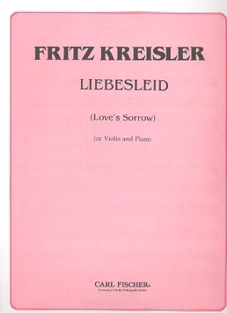 Liebesleid for violin and piano