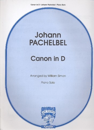 Canon in D  for piano solo