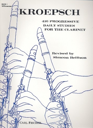 416 progressive daily Studies vol.1 167 exercises for clarinet