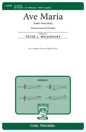 Tomas Luis De Victoria Ave Maria Chor Chorpartitur