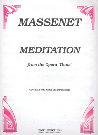 Medition from Thais for flute and piano