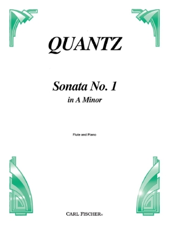 Johann Quantz Sonata No. 1 in A Minor Flte und Klavier Klavierauszug mit Solostimme