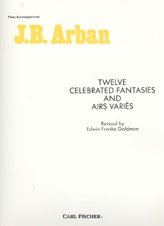 12 celebrated Fantasies and Airs varis for trumpet piano accompaniment