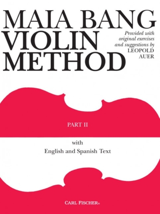 Violin Method vol.2 (en/sp) provided with original exercises and suggestions by L. Auer