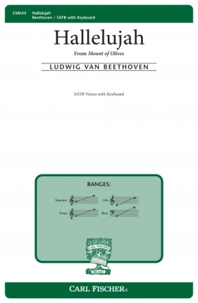 Ludwig Van Beethoven Hallelujah Chor und Klavier Chorpartitur