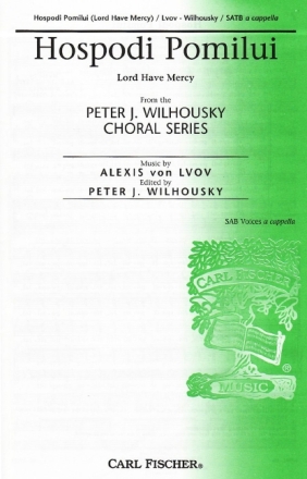 Alexis Von Lvov Hospodi Pomilui Chor Chorpartitur