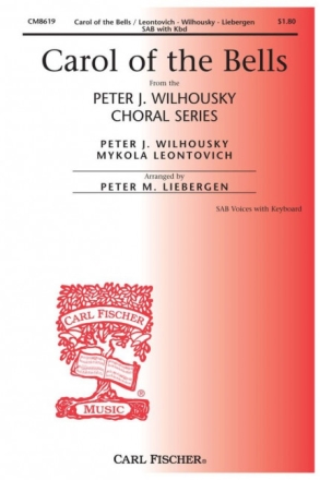 Carol Of The Bells for mixed choir (SAB) and keyboard score