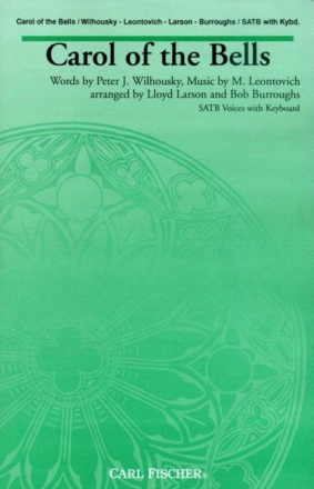 Mykola Leontovich Carol Of The Bells Chor und Keyboard Chorpartitur