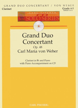 Carl Von Weber Grand Duo Concertant, Op. 48 Klarinette und Klavier Studienpartitur + CD