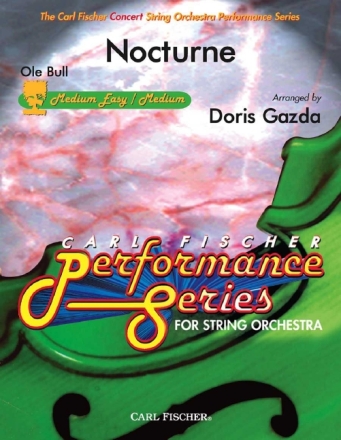 Ole Bull Nocturne Streichorchester Partitur und Stimmen