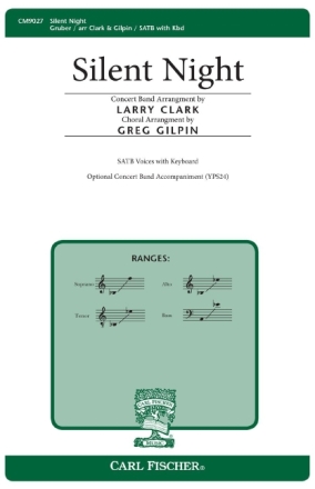 Franz Gruber Silent Night Chor und Keyboard Chorpartitur