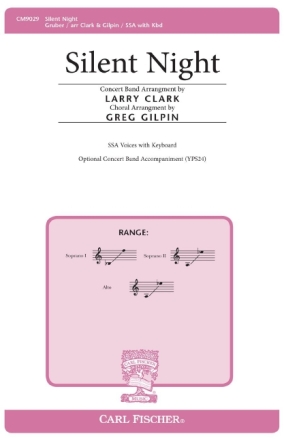 Franz Gruber Silent Night Frauenchor und Keyboard Chorpartitur