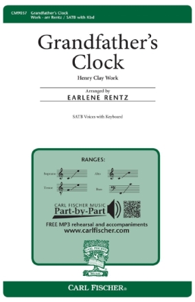 H. Work Grandfather's Clock Chor und Keyboard Chorpartitur