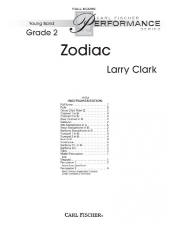 Larry Clark Zodiac Blasorchester Partitur