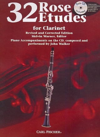 32 Etudes (+MP3-CD) for clarinet