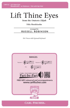 Felix Mendelssohn Lift Thine Eyes Chor Chorpartitur