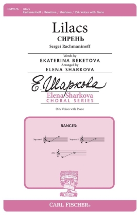 Sergei Rachmaninoff Lilacs Frauenchor Chorpartitur