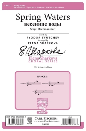 Sergei Rachmaninoff Spring Waters Frauenchor Chorpartitur