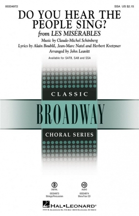 Alain Boublil, Do You Hear the People Sing? SSA Choral Score