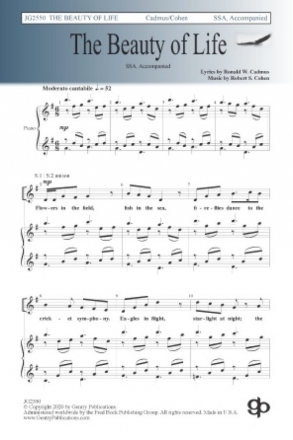 Robert S. Cohen, The Beauty of Life SSA Choral Score