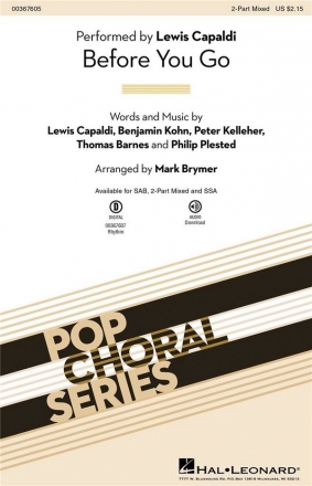 Before You Go 2-Part Mixed Choir Choral Score