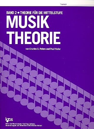 Musiktheorie Band 2  Ein Arbeitsbuch fr Fortgeschrittene