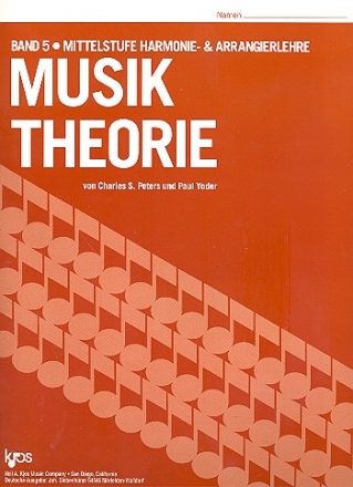 Musiktheorie Band 5  Ein Arbeitsbuch