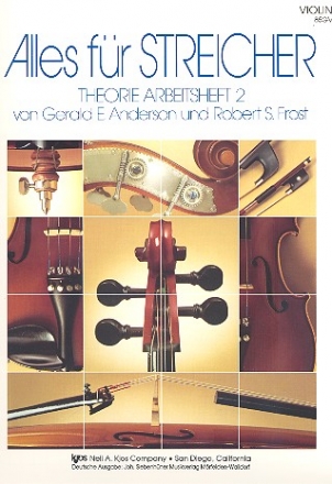 Alles für Streicher Band 2  Theorie Arbeitsheft Violine