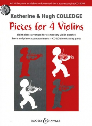 Colledge, Katherine / Colledge, Hugh: Pieces for 4 Violins  (+ CD-ROM) fr 4 Violinen