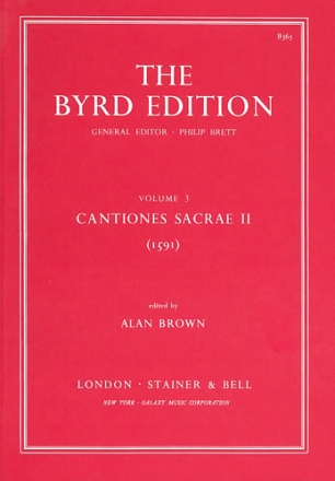 CANTIONES SACRAE II, 1591 BROWN, ALAN, ED THE BYRD EDITION