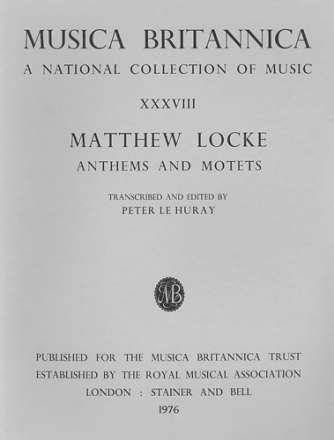 ANTHEMS AND MOTETS MUSICA BRITANNICA 38