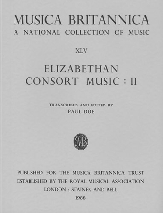 ELIZABETHAN CONSORT MUSIC VOL.2 DOE, PAUL, ED MUSICA BRITANNICA 45