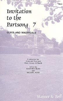 Invitation to the Partsong vol.7 Glees and Madrigals for 3-4part male voices (AT Bar B)  score (en)