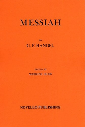 Messiah for soli, mixed choir and orchestra study score (en)