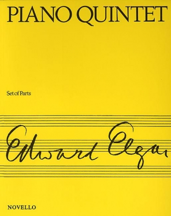 Quintet a minor op.84 for 2 violins, viola, cello and piano score (=piano) and parts