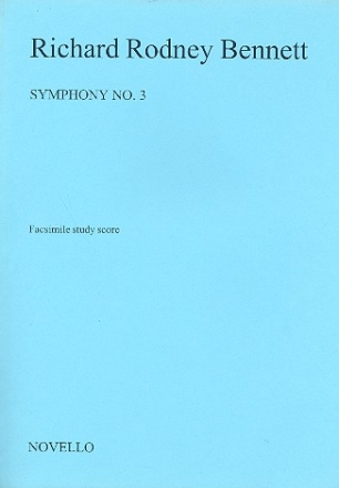 Symphonie no.3 for orchestra Facsimile study score