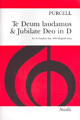 Te Deum laudamus  and  Jubilate Deo in D for soli, mixed chorus and orchestra vocal score
