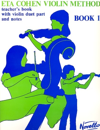 ETA Cohens Violin Method vol.1 Teacher's book with violin duet part and notes