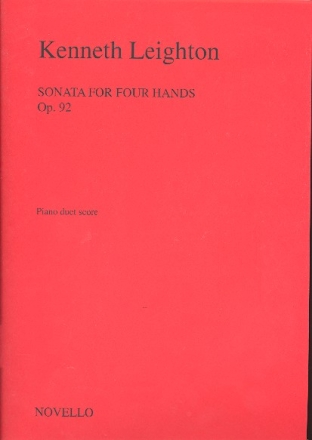 Sonata op.92 for piano 4 hands Score