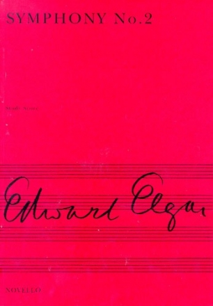Edward Elgar, Symphony No. 2 In E Flat (Miniature Score) Orchestra Partitur