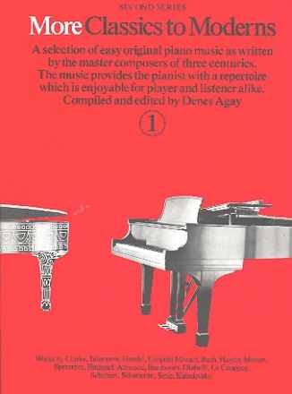 More Classics to Moderns vol.1 selection of easy original piano music